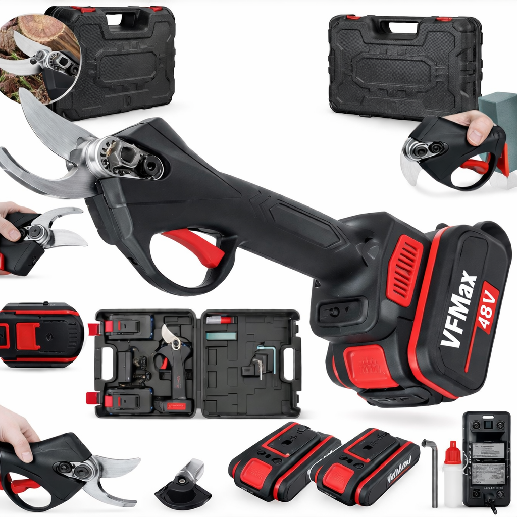 Foarfeca de taiat electrica fara fir, 2 acumulatori de 48V