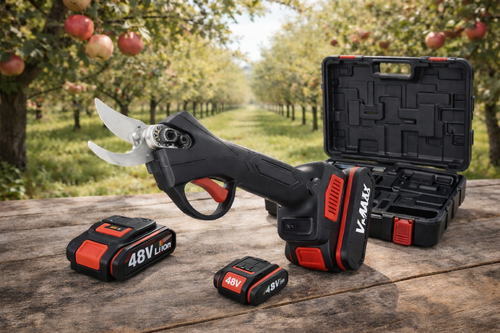 Foarfeca de taiat electrica fara fir, 2 acumulatori de 48V