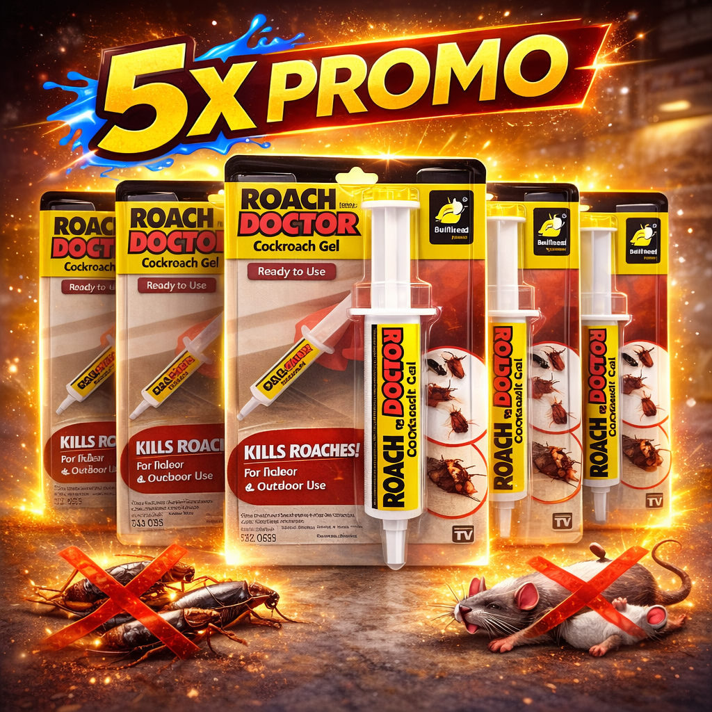💥 Set de 5 Bucăți ROACH DOCTOR – Elimină Rapid Dăunătorii!