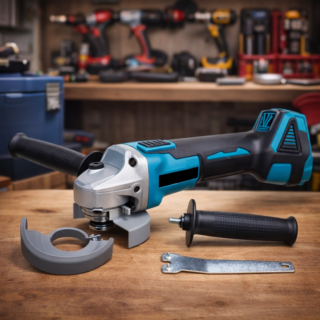 Flex Profesional Cu Discuri De Tăiere și Șlefuire Incluse, 2 Acumulatori 48V Și Cutie De Transport