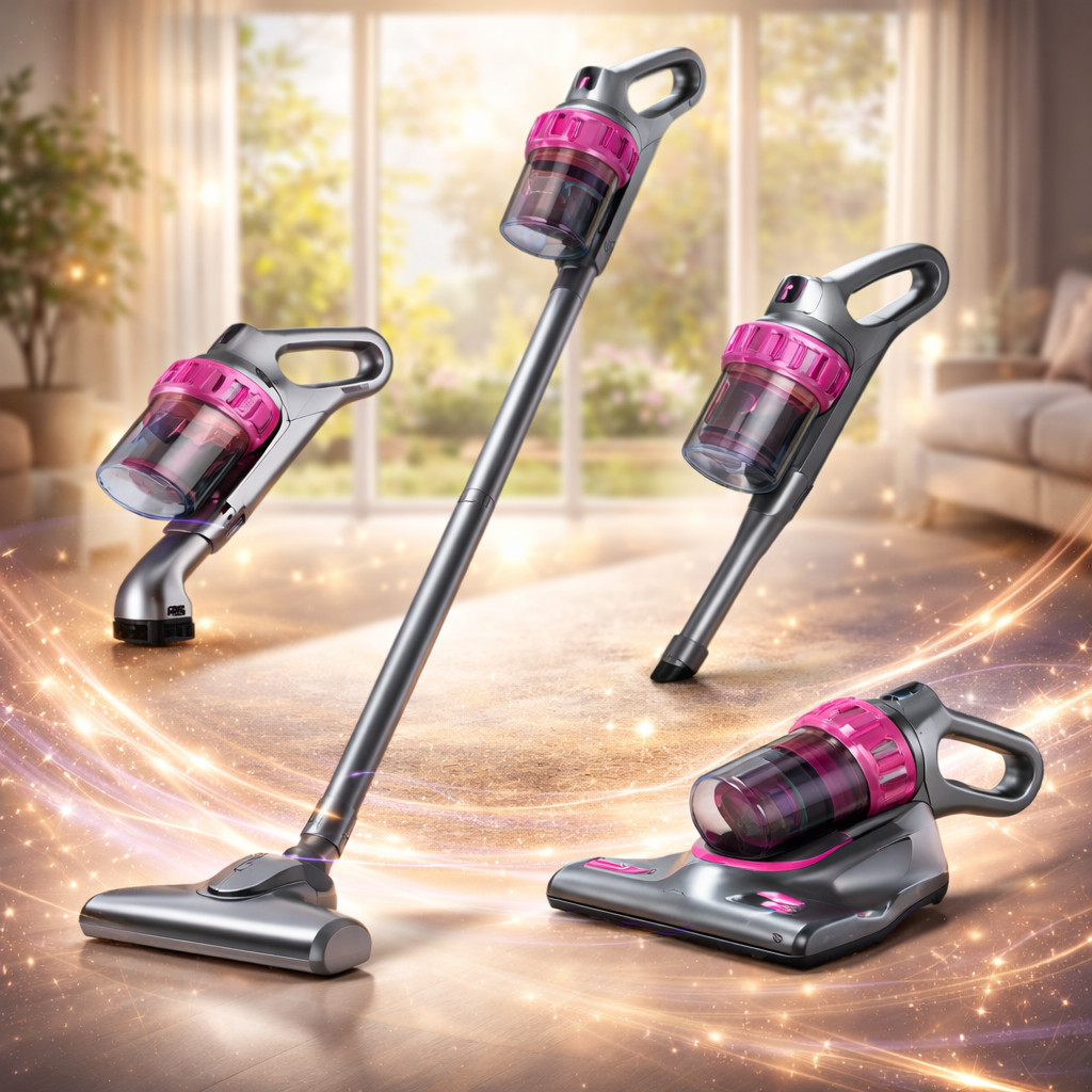 Aspirator Fara Fir 4 in 1 Anti-Acarieni - Saltele, Tapiterie Auto, Pardoseli