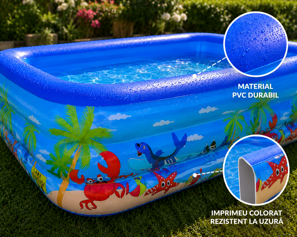 Piscinǎ gonflabilǎ pentru copii + CADOU SURPRIZǍ